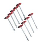 WEBER set nasadnih ključeva sa T ručkom 6 do 14 mm u PVC kovčegu, 9 komada