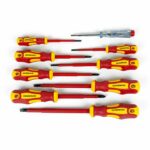 WEBER set VDE odvijača u PVC kovčegu, 9 komada