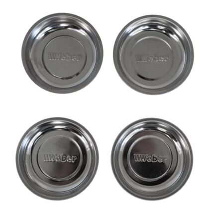 WEBER metalne magnetne posude sa gumenom zaštitom, fi 75 mm, 4 kom