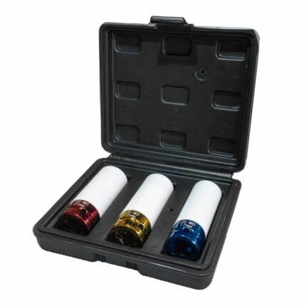 WEBER set nasadnih ključeva sa zaštitom za aluminijske kotače 17, 19 i 21 mm, u PVC kovčegu, 1/2"