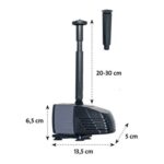 HEISSNER vanjska pumpa za fontanu 600 l/h HSP 600-00