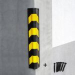 Zidni kutni odbojnik, ovalni - ojačani, 12x12 cm, l-80 cm, sa PVC vijcima