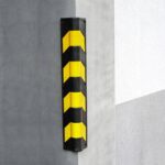 Zidni kutni odbojnik, ovalni - ojačani, 12x12 cm, l-80 cm, sa PVC vijcima