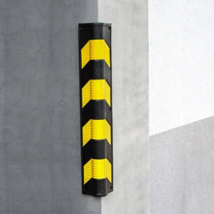 Zidni kutni odbojnik, ovalni - ojačani, 12x12 cm, l-80 cm, sa PVC vijcima