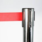 INOX stubić fi 6cm x h-91cm sa postoljem i trakom -300cm