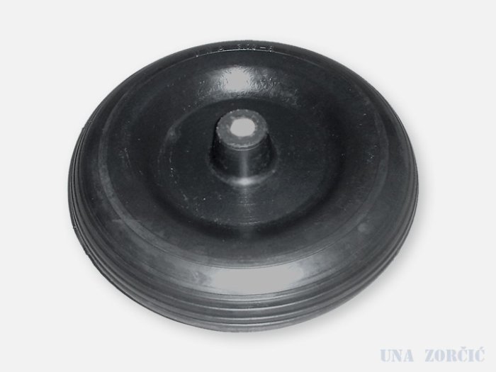 Kotač gumeni 400 x 100 sa felugom, puni - Slika 1