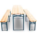 Vrtna garnitura stol+ dvije klupe 200x60cm, set - Slika 2