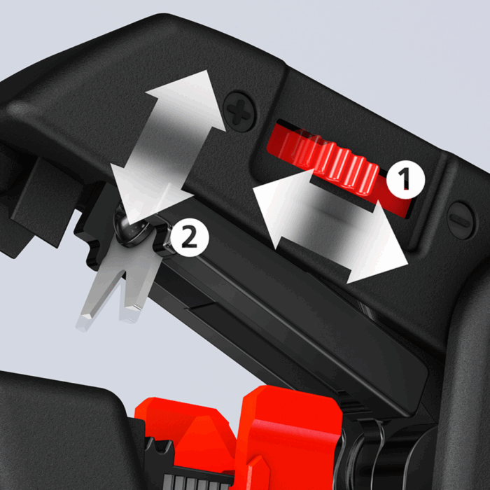 KNIPEX kliješta za skidanje izolacije ComStrip, 0,2 – 6,0 mm2 - Slika 2