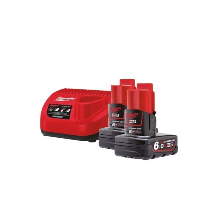 MILWAUKEE set M12V NRG-602, punjač C12 + x2 M12V B6 baterije