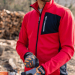 Kapriol fleece jakna Tech -crvena - Slika 2