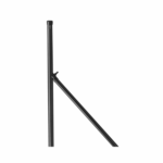 Stub plastificirani s čepom 5/4,  plastificirani - antracit - Slika 3