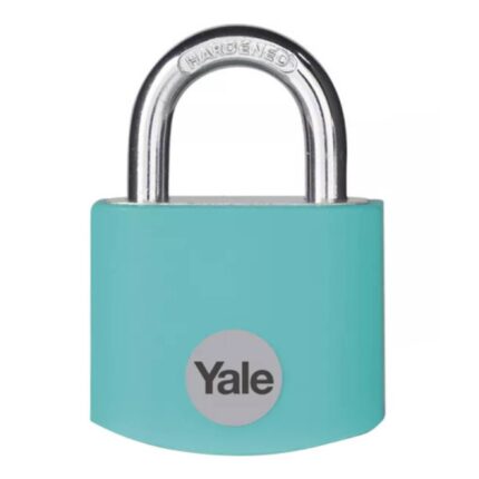 YALE-katanac-32-mm-3-ključa-aluminij-tirkiz-blister