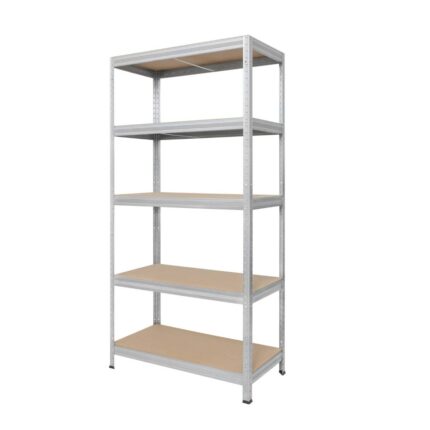 Metalna polica FUTUR 180 x 90 x 40 cm sa MDF ispunom, sa 5 spratova, 175/1kg, pocinčana
