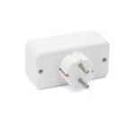ADAT-DE-3 Razdjeljnik struje - adapter, 16A + 2X6A,  3 utičnice, bijeli - Slika 2