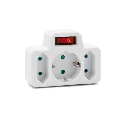 ADAT-DE-5-Razdjeljnik-struje-adapter-16A+2X6A-3-utičnice-sa-prekidačem-bijeli