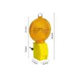 IL08 STAK upozoravajuče dvostrano LED svjetlo za radove ST088, za 1 x 4R25 bateriju - Slika 2
