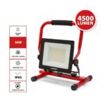 IS766NG-2 Građevinski-reflektor-WAINGRO-sa-postoljem-i-2-met-kabla-50W-4500-Lm