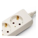 MULTIP-DE-4 Produžni kabl 1,0mm2 x 1 met sa 4 utičnice, bijeli - Slika 3